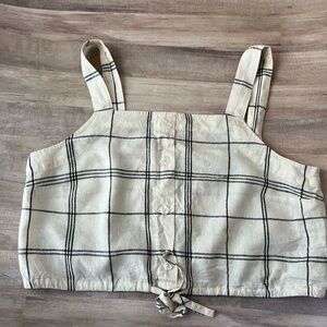 A New Day Crop Linen Shirt